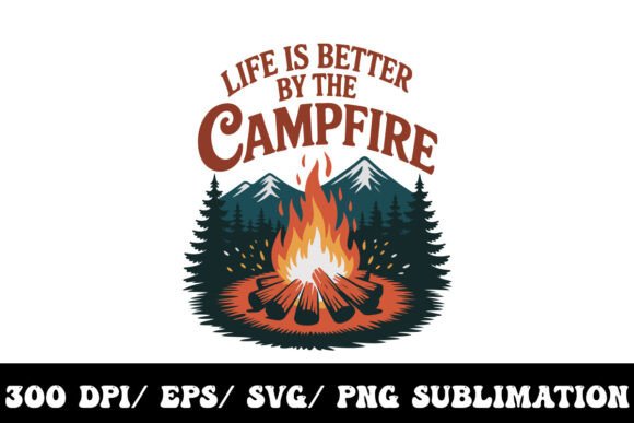Camping Graphics for T-Shirt Designs