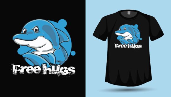 Dolphin Graphics for T-Shirt Designs