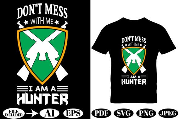 Hunting T-Shirt Design Vector Graphic Review