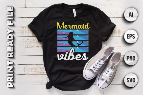 Mermaid T-shirt Design Graphic Review