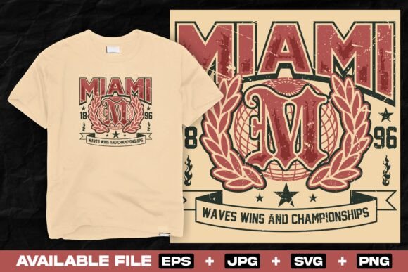 Miami Varsity Retro Graphic for T-Shirts: A Brand Review