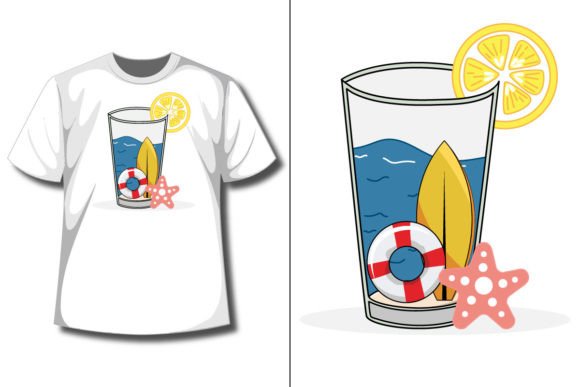 Summer Graphics for T-Shirt Designs