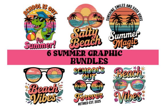 Summer Graphics for T-Shirt Designs