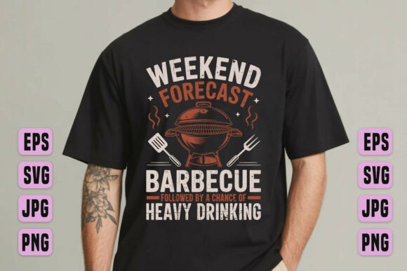 Weekend BBQ SVG Graphic for T-Shirt Designs