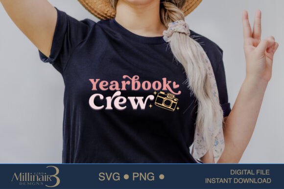 Yearbook Crew SVG: Graphics & T-Shirt Designs